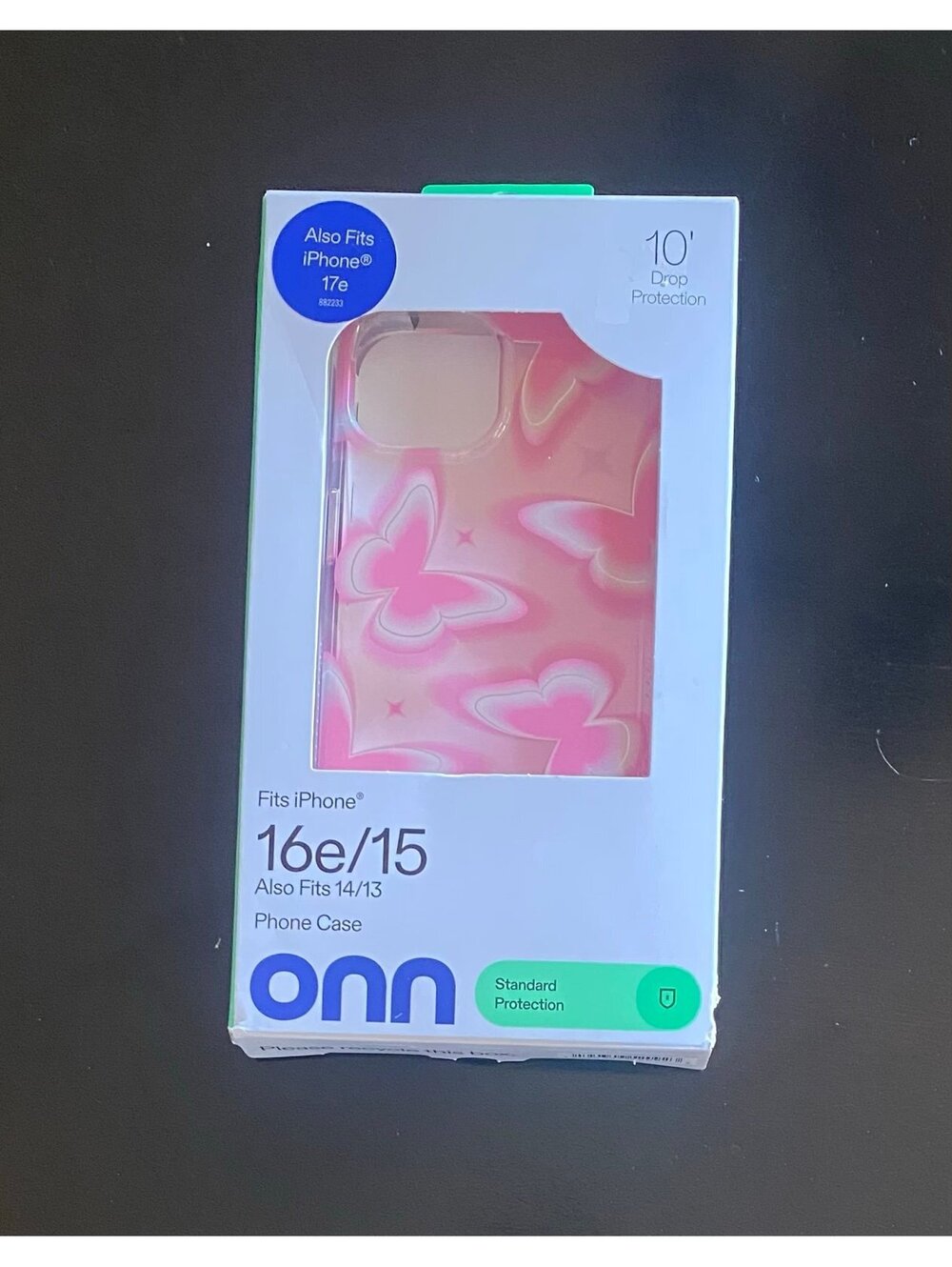 Onn Case for iPhone 17e/16e/15/14/13 Retro Butterfly